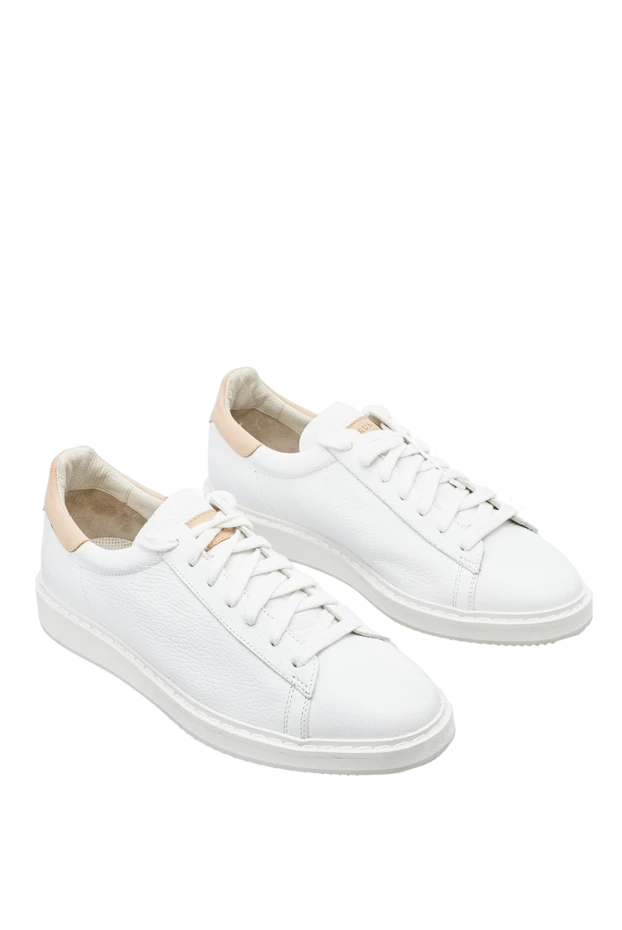 Brunello Cucinelli man white leather sneakers for men 164314 - photo 3