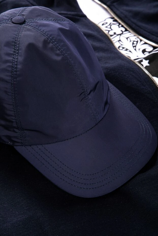 Кепка из полиамида, нейлона и полиуретана синяя мужская - фото 2