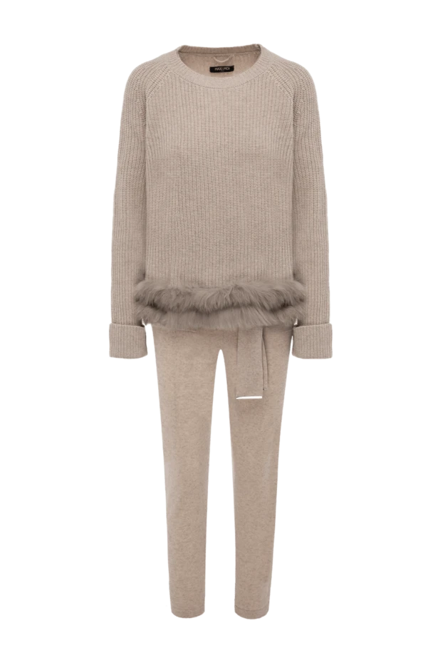 Max&Moi woman beige women's walking suit made of wool and cashmere купить с ценами и фото 151969 - photo 1