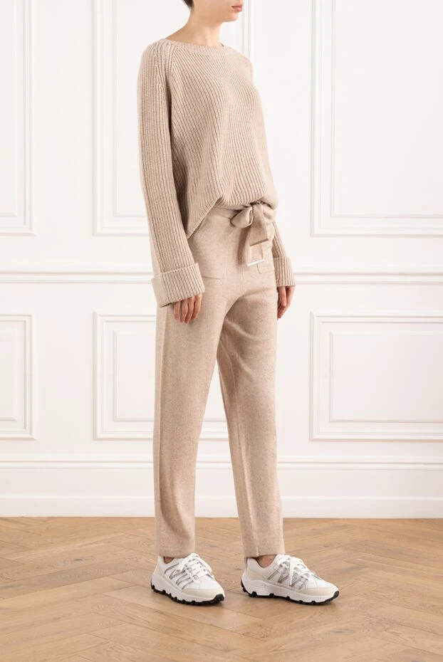 Max&Moi комплект женский из шерсти и кашемира с вязкой в рубчик
 151969 - фото 3