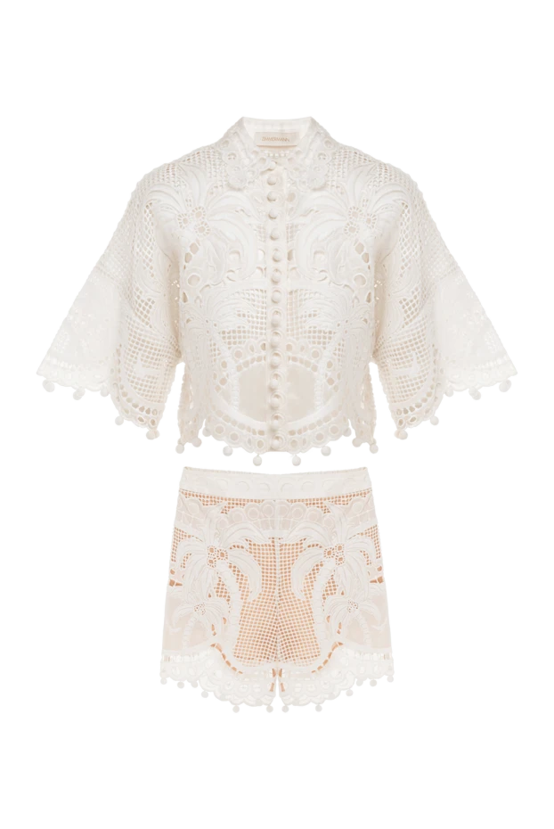 Zimmermann woman white women's suit with silk shorts купить с ценами и фото 151999 - photo 1