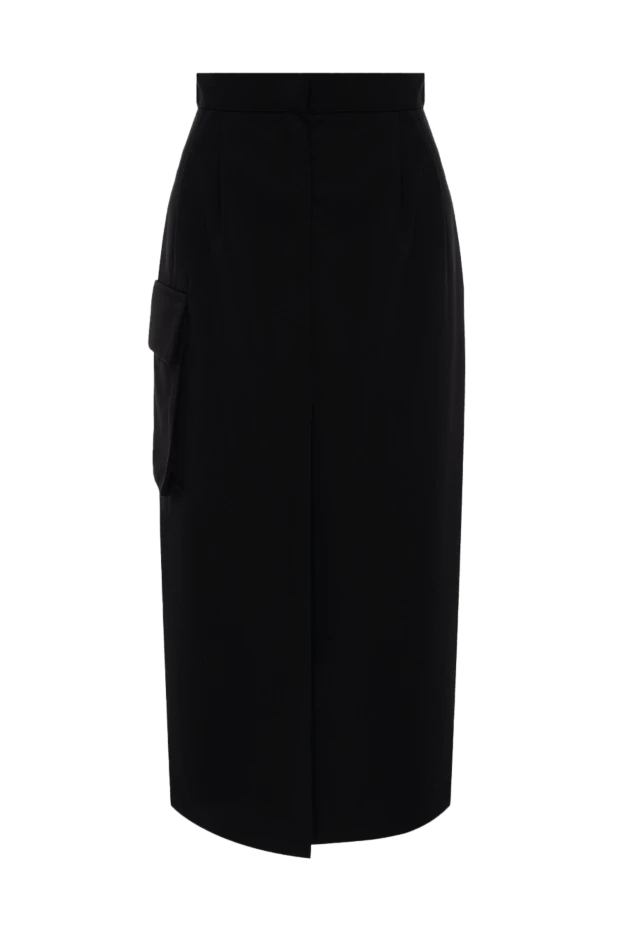 Fleur de Paris woman black polyester and viscose skirt for women купить с ценами и фото 152080 - photo 1