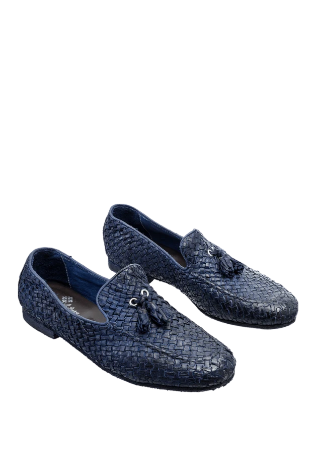 Andrea Ventura blue woven leather tassel loafers for men

 152092 - photo 3