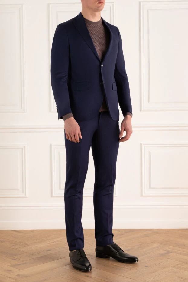 Sartoria Latorre classic business wool blue suit men's 152095 - photo 3