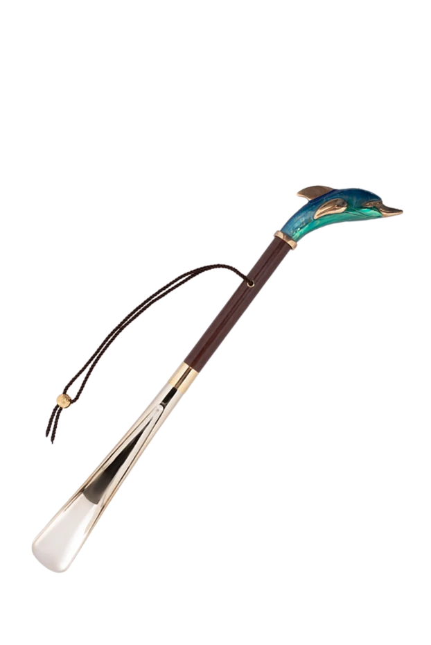 Pasotti man shoe spoon made of metal and wood blue for men купить с ценами и фото 152273 - photo 1