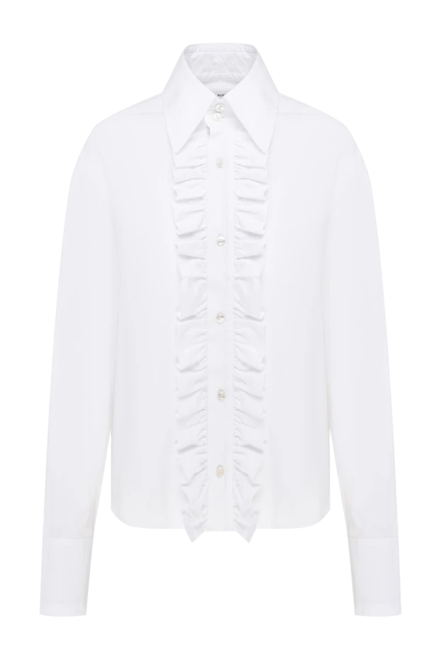 Saint Laurent woman white cotton blouse for women купить с ценами и фото 152390 - photo 1