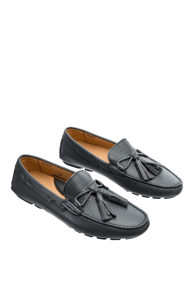 Cesare di Napoli grey grain leather loafers with tassels
 152399 - photo 3
