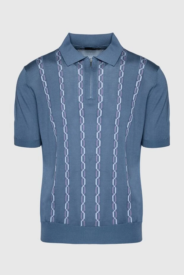 Cesare di Napoli man silk polo gray for men купить с ценами и фото 152446 - photo 1