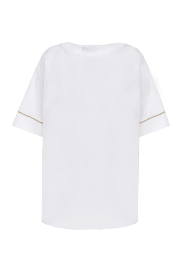 Rocco Ragni woman white cotton blouse for women купить с ценами и фото 152477 - photo 1