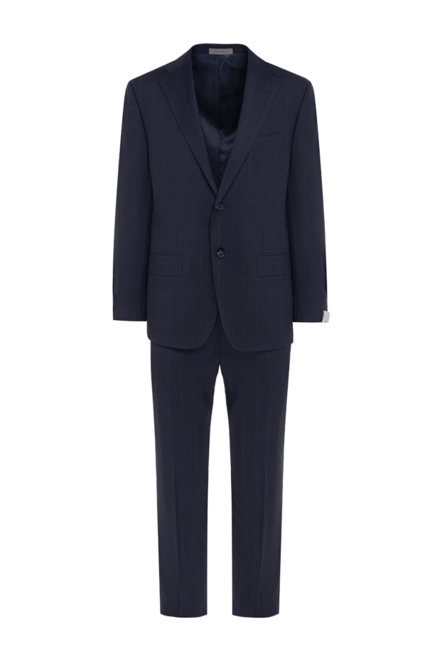 Corneliani man men's suit made of wool, blue купить с ценами и фото 152490 - photo 1