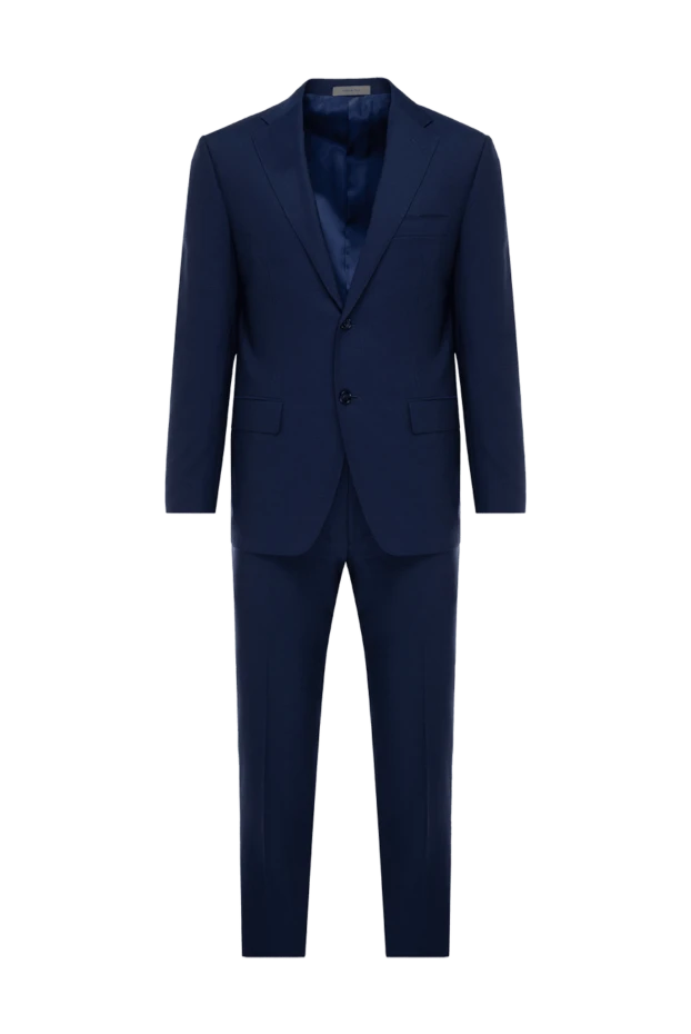 Corneliani man men's suit made of wool, blue купить с ценами и фото 152492 - photo 1