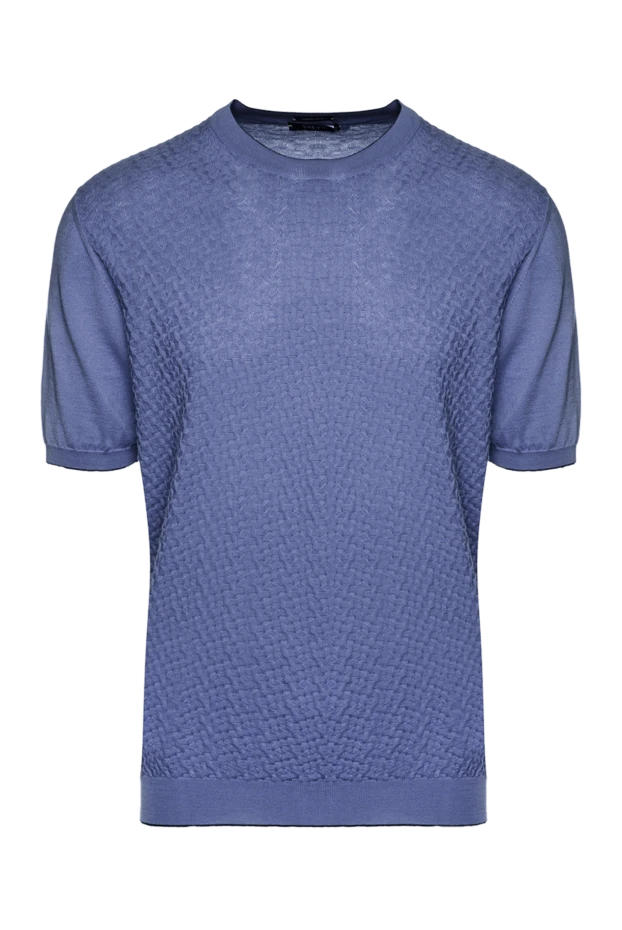 Svevo man cotton t-shirt blue for men купить с ценами и фото 152507 - photo 1