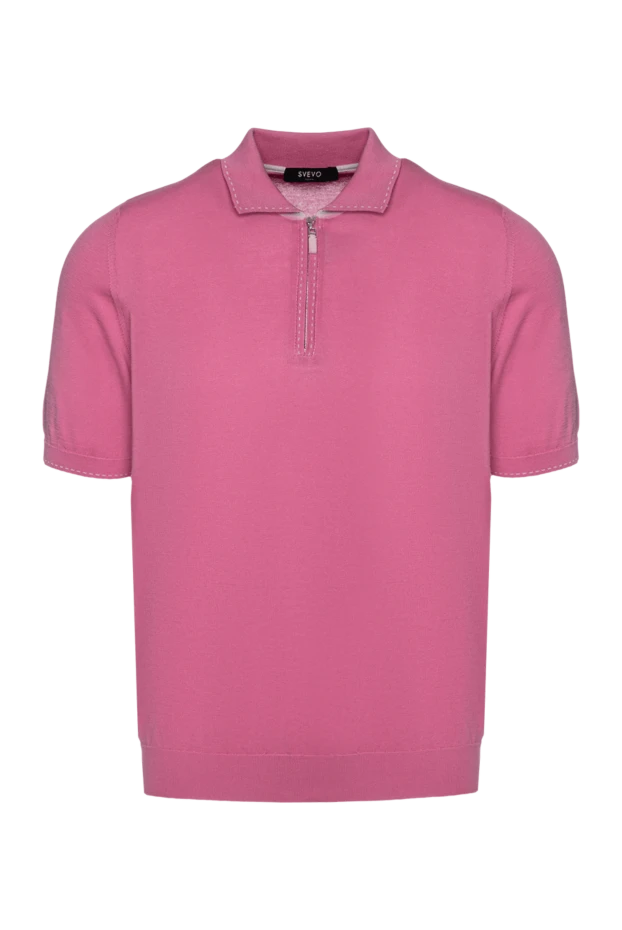 Svevo man cotton polo shirt pink for men купить с ценами и фото 152512 - photo 1