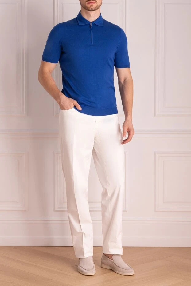 Svevo man cotton polo blue for men купить с ценами и фото 152522 - photo 2