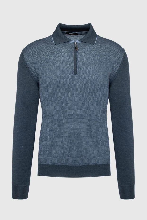 Svevo man long sleeve polo in silk and cashmere gray for men купить с ценами и фото 152523 - photo 1