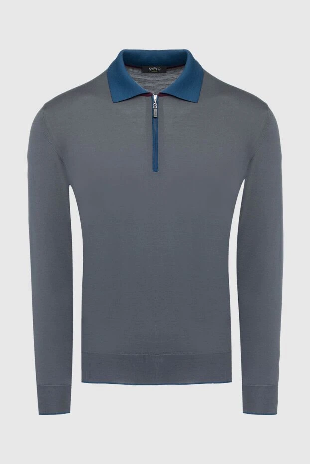 Svevo man wool long sleeve polo gray for men купить с ценами и фото 152553 - photo 1