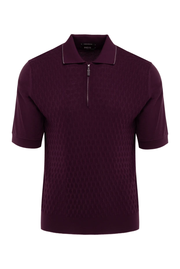 Svevo man wool long sleeve polo violet for men купить с ценами и фото 152557 - photo 1