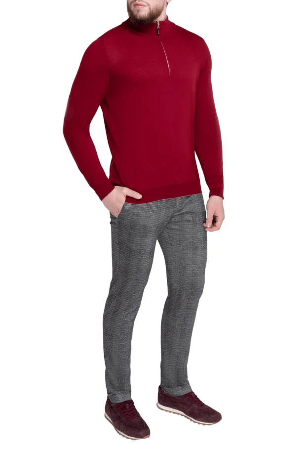 Svevo man red wool troyer for men купить с ценами и фото 152558 - photo 2