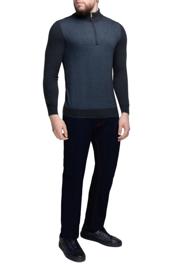 Svevo man cashmere, wool and silk troyer gray for men купить с ценами и фото 152592 - photo 2