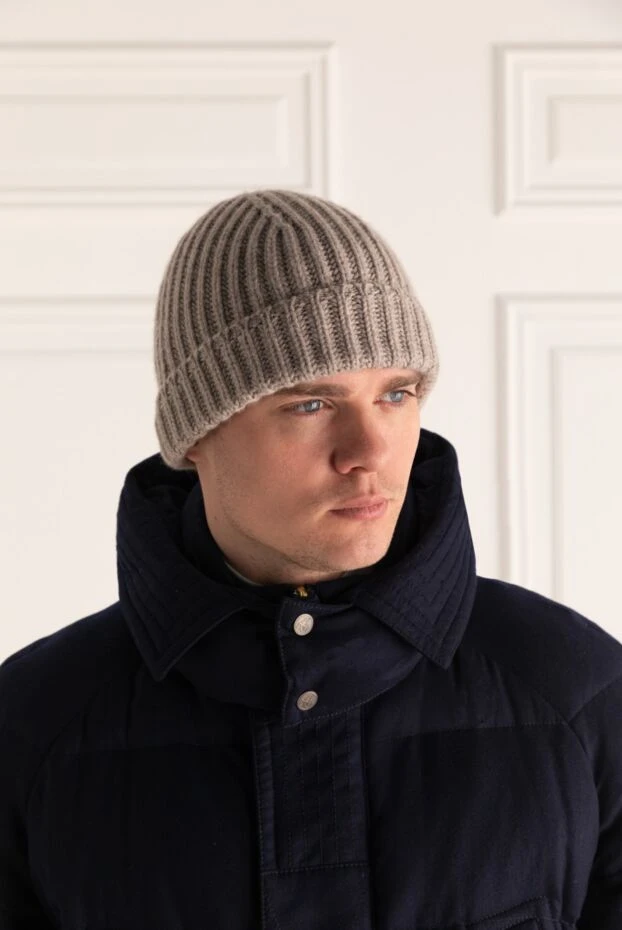 Svevo man beige cashmere hat for men купить с ценами и фото 152605 - photo 2