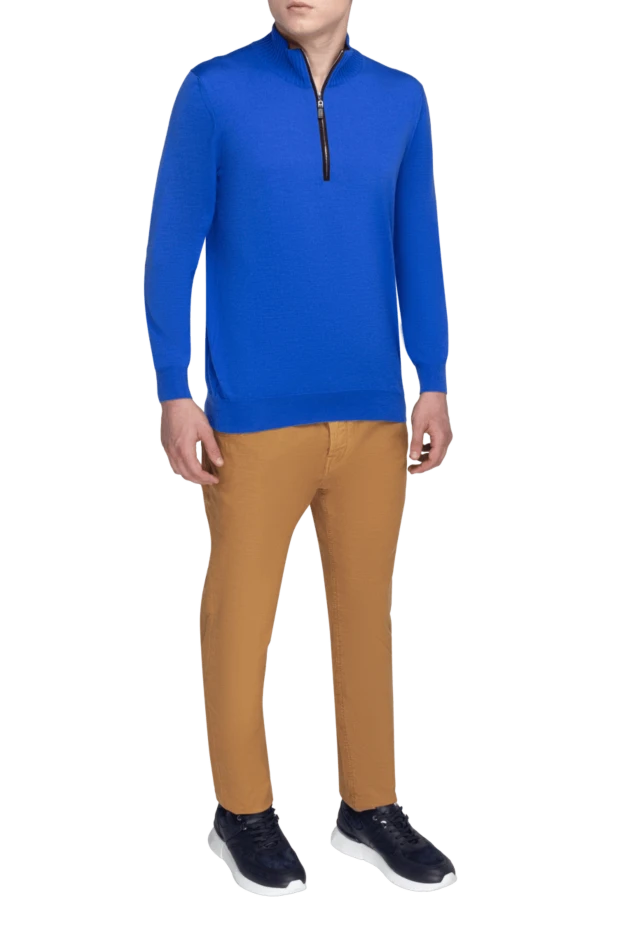 Svevo man troyer cashmere and silk blue for men купить с ценами и фото 152609 - photo 2