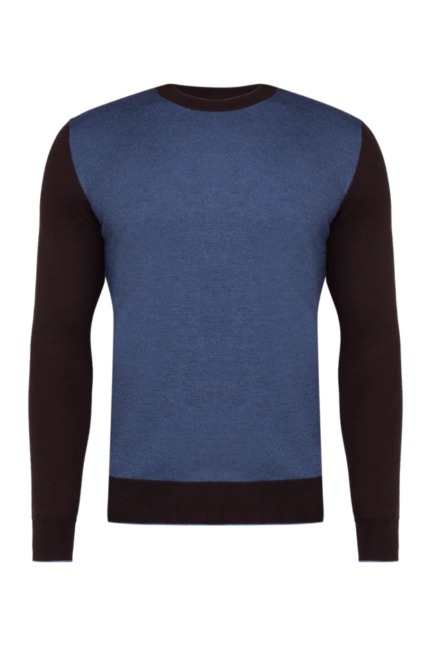 Svevo man wool and silk jumper blue for men купить с ценами и фото 152630 - photo 1