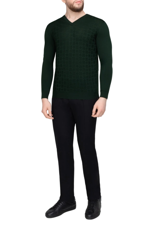 Svevo man wool jumper green for men купить с ценами и фото 152634 - photo 2