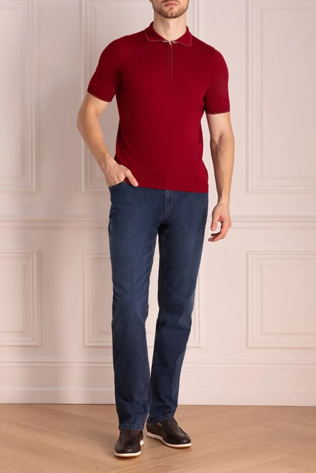 Svevo man cotton polo red for men купить с ценами и фото 152645 - photo 2