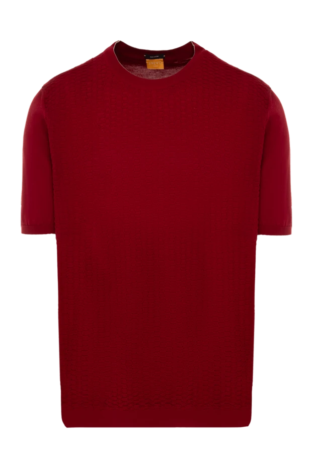 Svevo man cotton t-shirt burgundy for men купить с ценами и фото 152649 - photo 1