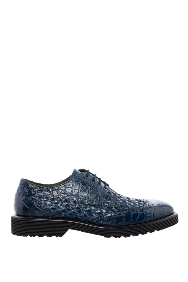 Tardini man blue alligator leather men's shoes купить с ценами и фото 152658 - photo 1