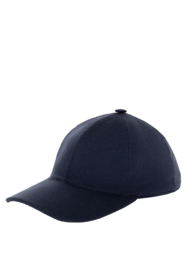 Cesare di Napoli six-panel cashmere cap blue for men 152664 - photo 3
