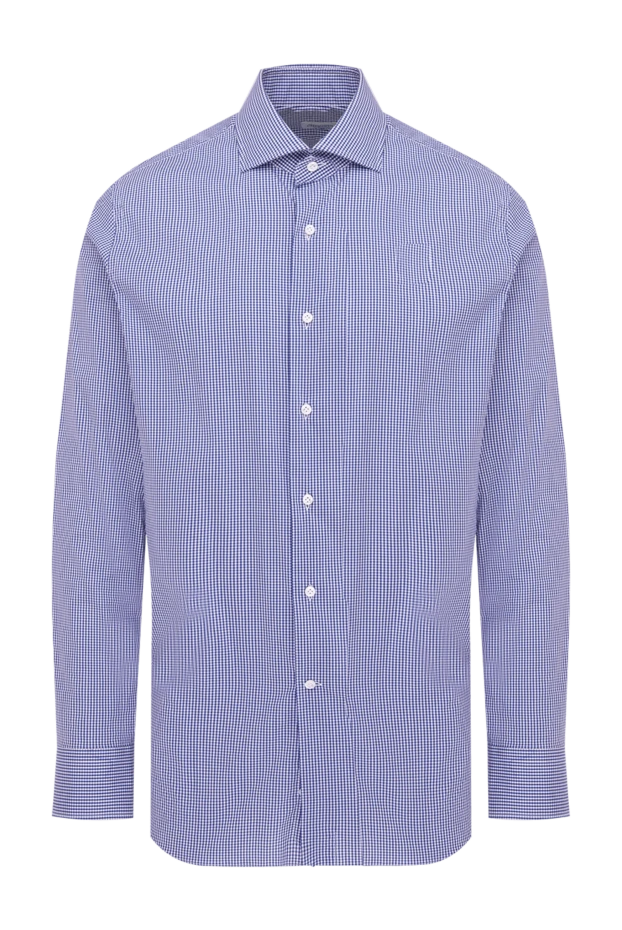 Alessandro Gherardi man blue cotton shirt for men купить с ценами и фото 152668 - photo 1