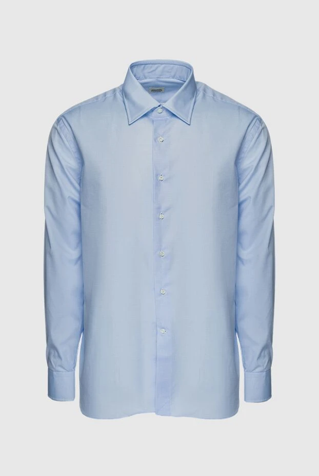 Alessandro Gherardi man blue cotton shirt for men купить с ценами и фото 152669 - photo 1