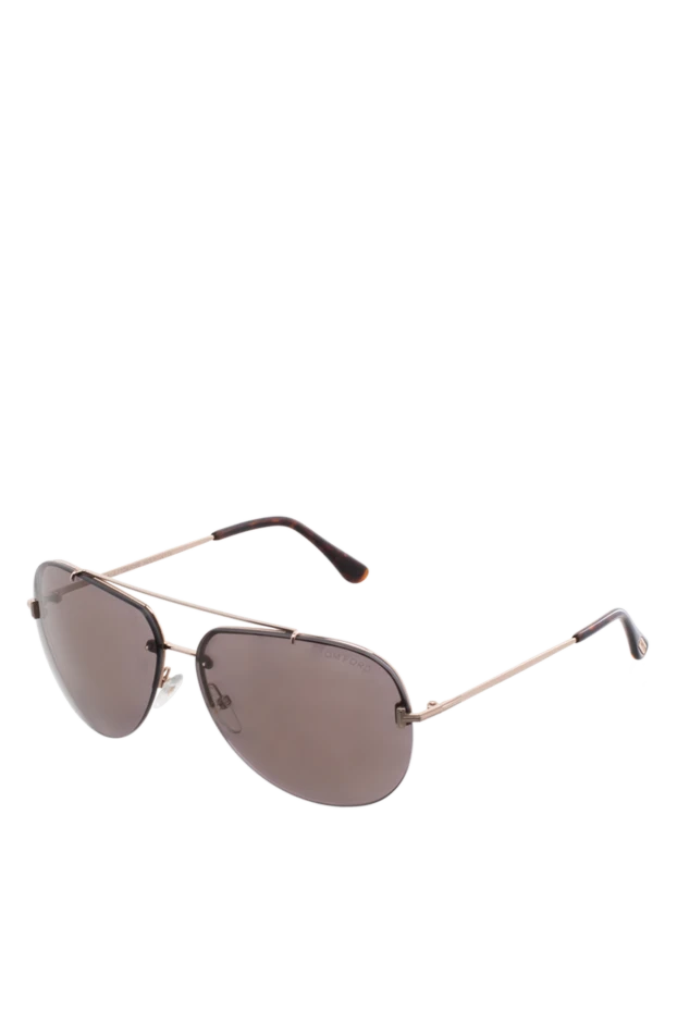 Tom Ford солнцезащитные очки с коричневым затемнением и золотистой рамкой
 152680 - фото 3