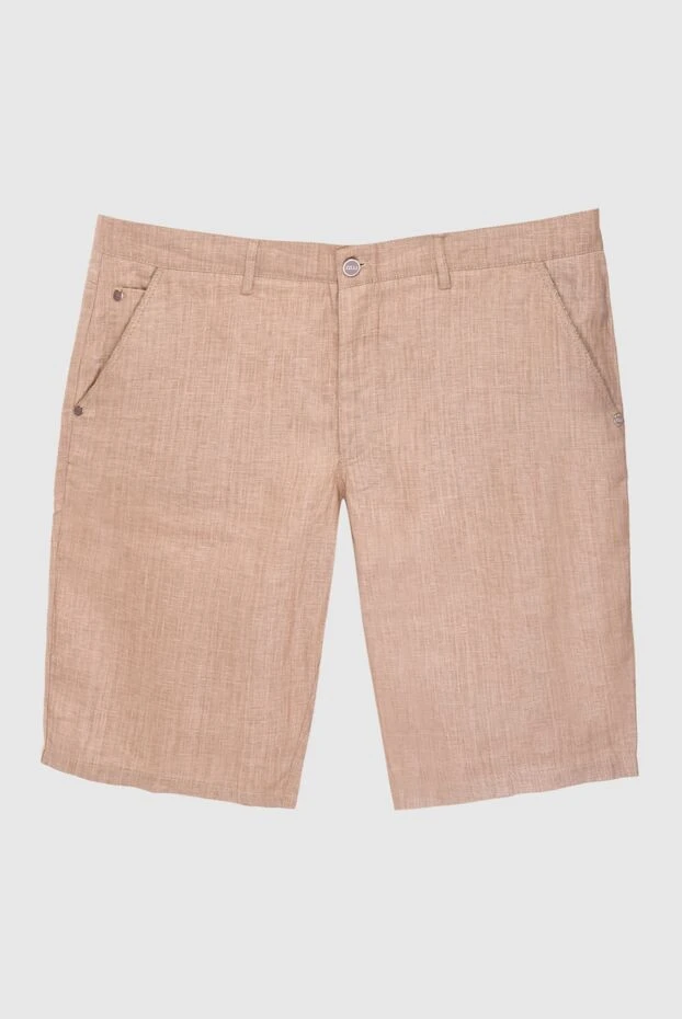 Zilli man beige linen shorts for men купить с ценами и фото 152766 - photo 1