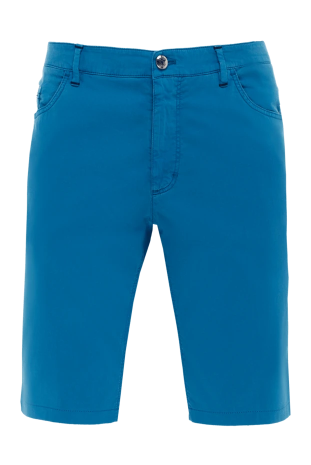 Zilli man blue cotton and silk shorts for men купить с ценами и фото 152780 - photo 1