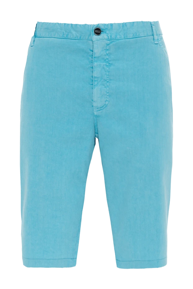 Zilli man blue linen and cotton shorts for men купить с ценами и фото 152783 - photo 1