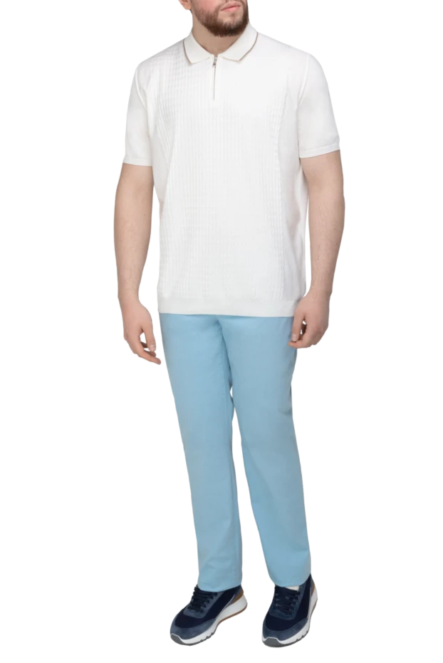 Zilli man blue cotton jeans for men купить с ценами и фото 152791 - photo 2