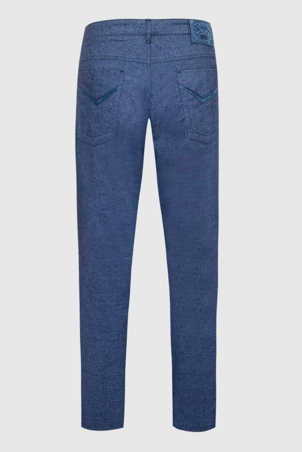 Zilli man blue cotton trousers for men купить с ценами и фото 152817 - photo 2