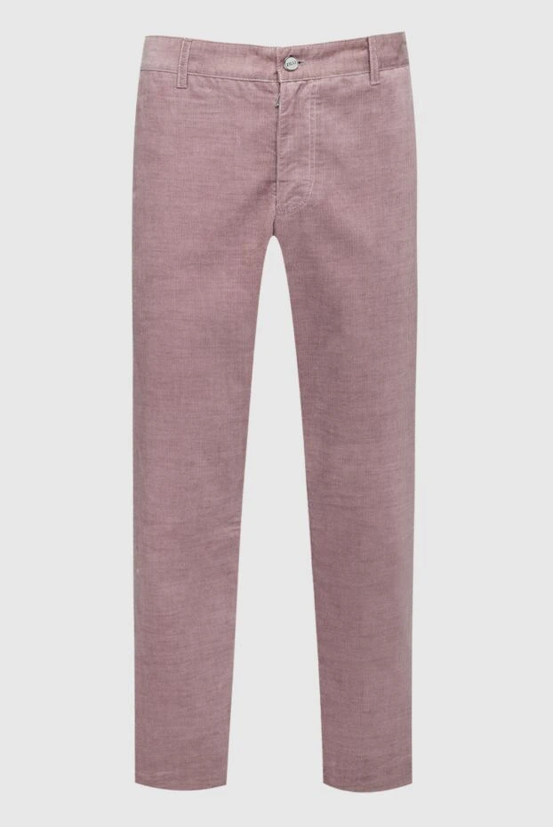 Zilli man pink cotton trousers for men купить с ценами и фото 152825 - photo 1