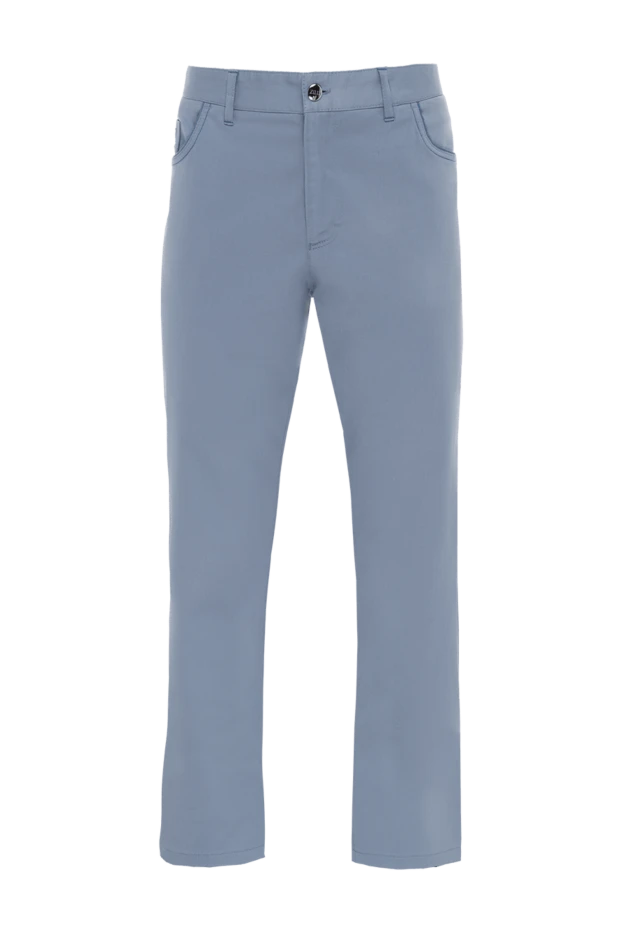 Zilli man blue cotton jeans for men купить с ценами и фото 152830 - photo 1