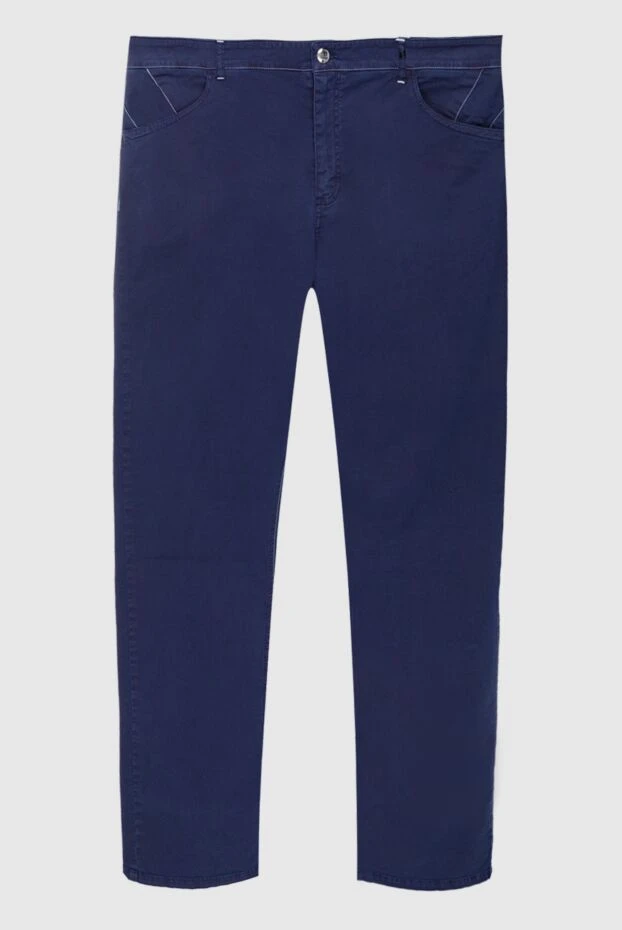 Zilli man blue cotton jeans for men купить с ценами и фото 152843 - photo 1