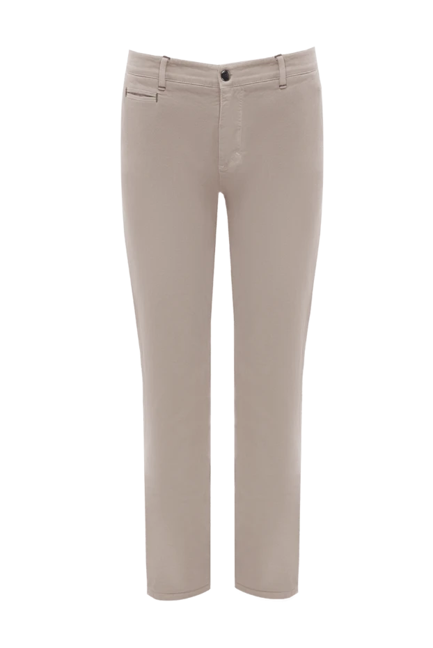 Zilli man beige cotton trousers for men купить с ценами и фото 152846 - photo 1