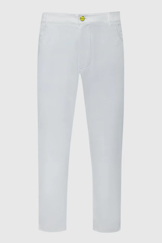 Zilli man white cotton trousers for men купить с ценами и фото 152857 - photo 1