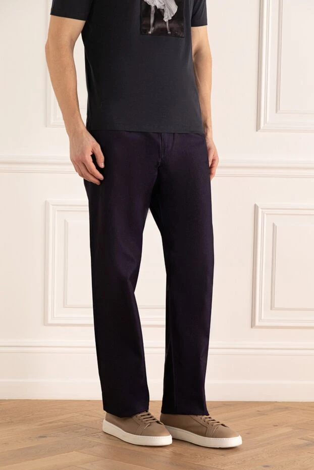 Zilli man men's gray wool trousers 154102 - photo 3