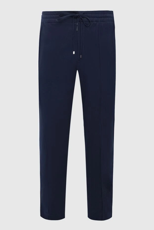 Zilli man blue cotton trousers for men купить с ценами и фото 152880 - photo 1