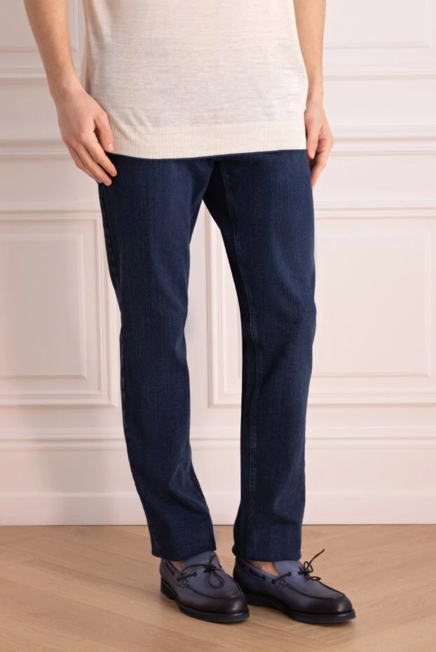 Jacob Cohen man blue cotton jeans for men 153269 - photo 3