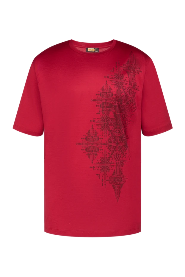 Zilli man red cotton t-shirt for men купить с ценами и фото 152922 - photo 1