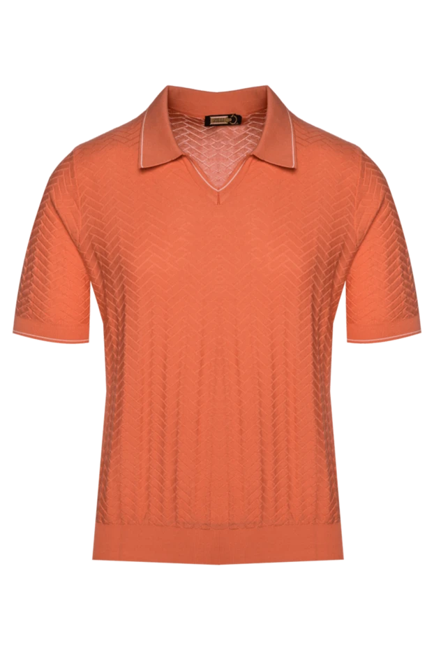 Zilli man cotton polo orange for men купить с ценами и фото 152943 - photo 1