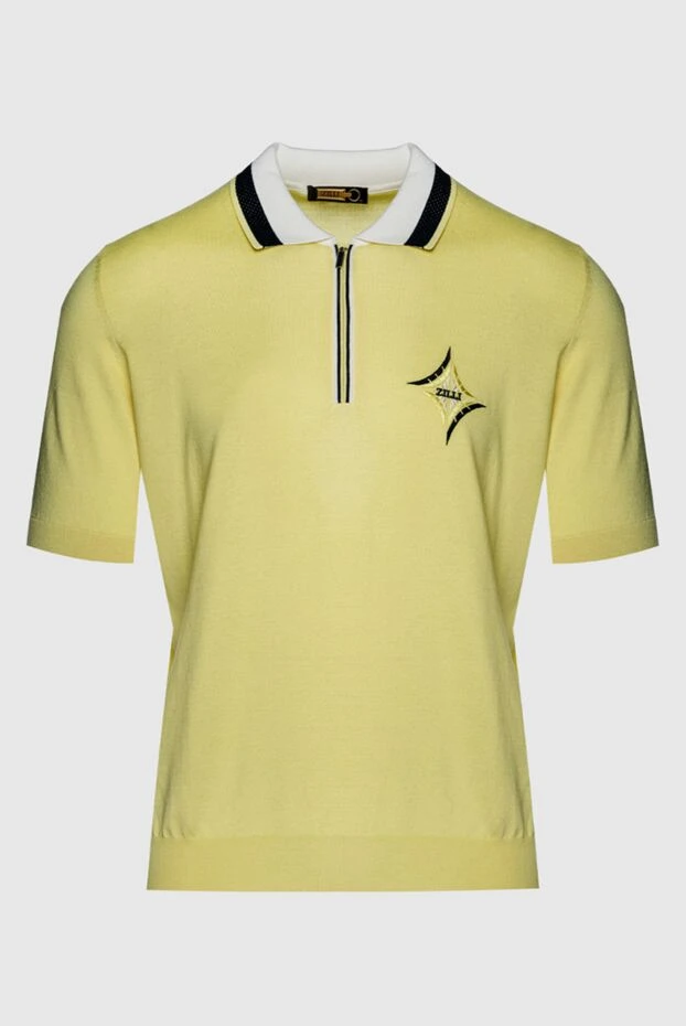 Zilli man cotton and silk polo yellow for men купить с ценами и фото 152995 - photo 1